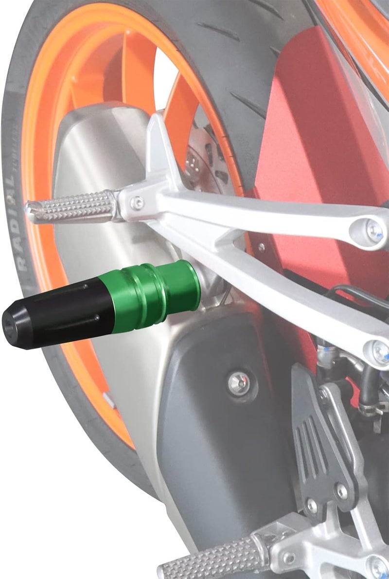 HAONEL Universal Rear Frame Sliders CNC Aluminum Compatible with Z900 Z650 Z900RS Ninja 400 650 1000 ZX10R ZX6R ZX12R Z800 Z750 Z125 Z400 Z300 Motorcycle Fairing Protection Crash Pad - Image 1